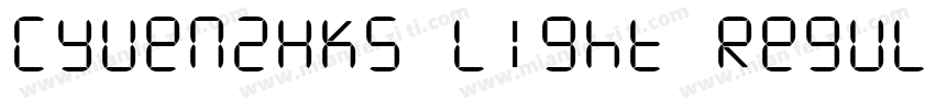 CYuen2HKS Light Regular字体转换